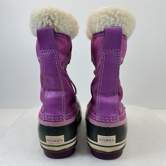 Sorel Yoot Pac Waterproof Winter Snow Boots Fuchsia Pink Lined Womens Size 5 - Picture 4 of 15